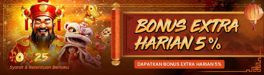 BONUS HARIAN EXTRA 5%
